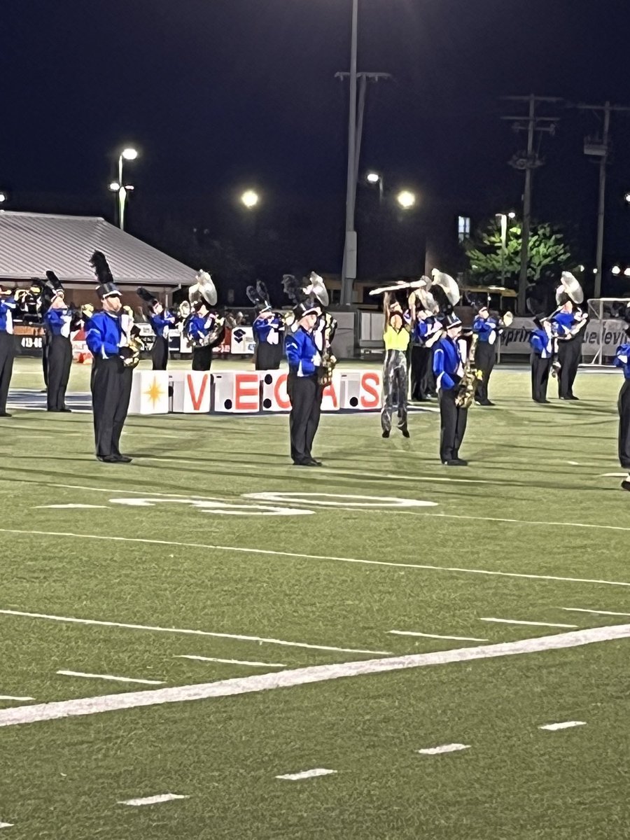 sls_super's tweet photo. Springfield High School Blue Devil Marching band at tonight’s Showcase. Great job Blue Devils!!!! @AllThingsBluSF https://t.co/hXzrZsxNwh