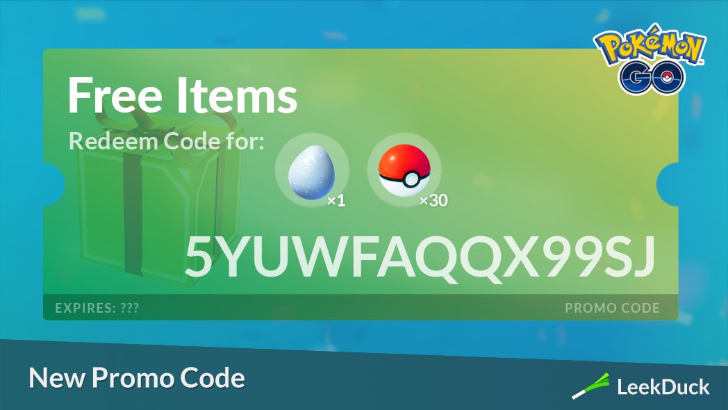 2023] Pokemon Go Promo Codes List