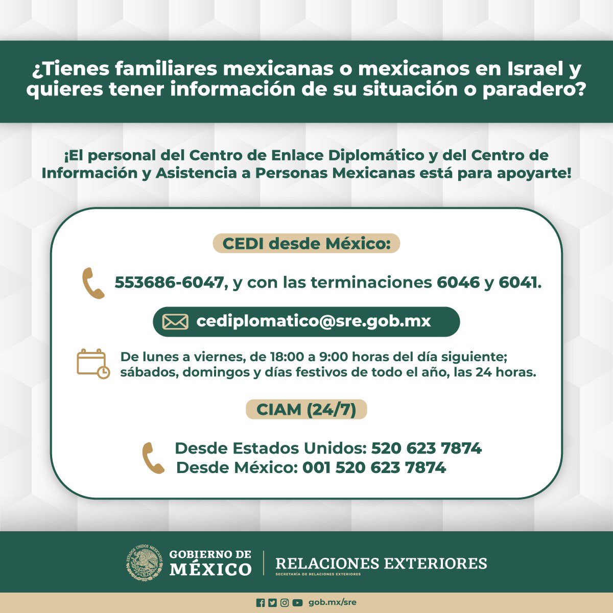 Relaciones Exteriores tweet media