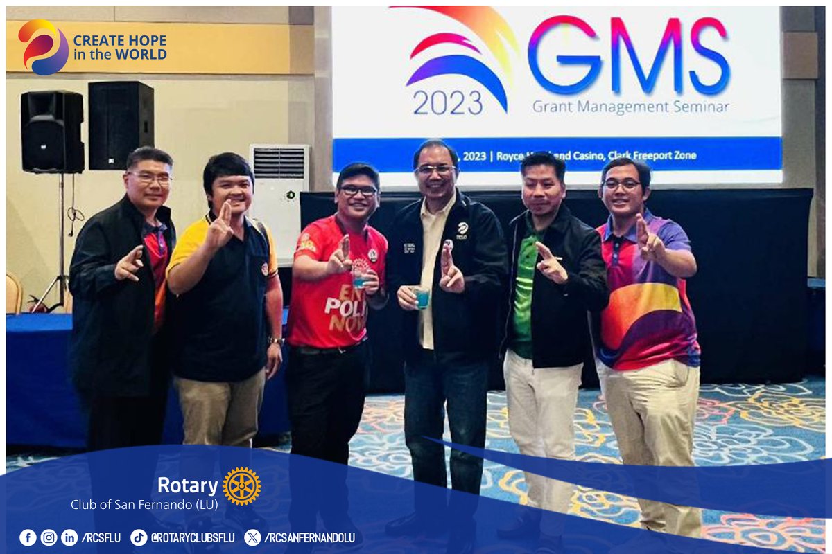 RCSanFernandoLU's tweet photo. Last  July 29, 2023, our club had the privilege of attending the highly  informative Grant Management Seminar of District 3790, held at the  luxurious Royce Hotel and Casino in Clark Freeport Zone. https://t.co/UF0fvr4rdS