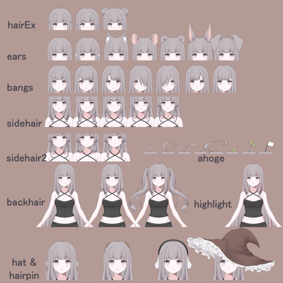inayakunemu's tweet photo. 這邊做了可以換東西(?) 的vtuber模型
I made  a customizable vtuber model！

調整過程示範/customized demonstration：
https://t.co/QY9zyhOuPf

購買方式和連結放在留言！
How to purchase is in the message area
#LIVE2D #vtubermodel  #vtuber https://t.co/v60UPSwhfJ