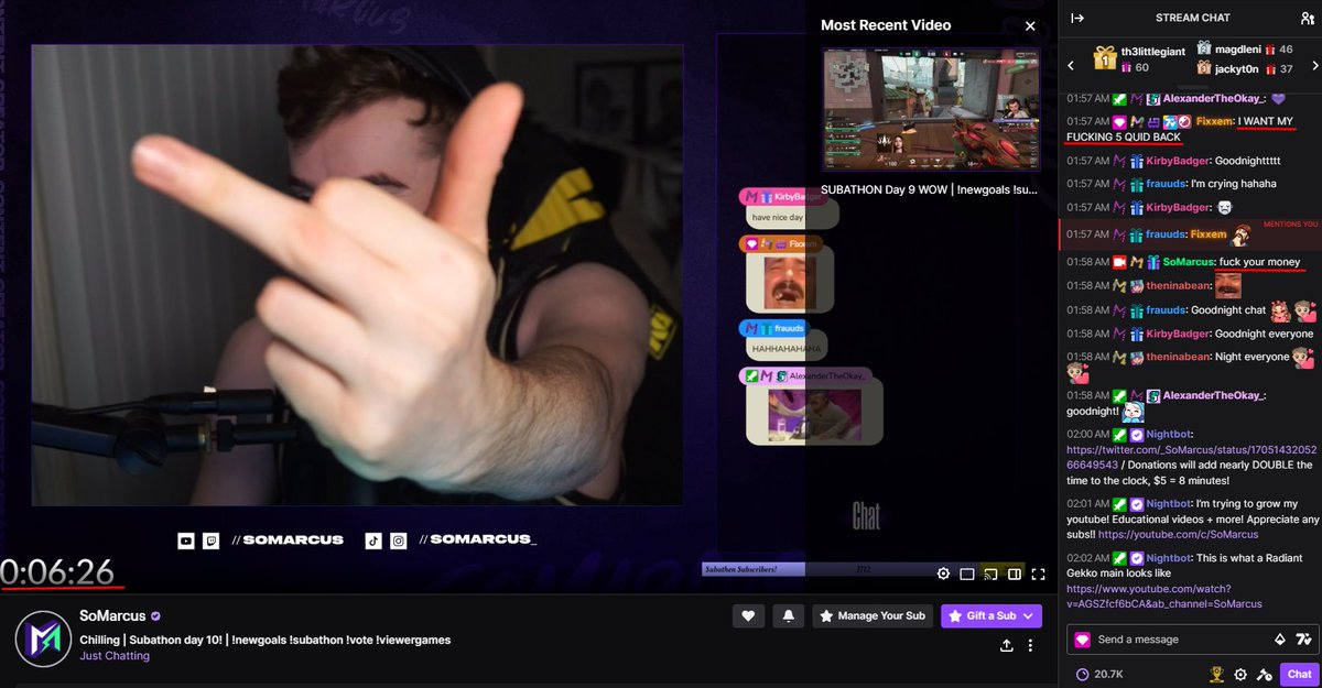 This right here, is proof the Twitch Streamer by the alias 'SoMarcus' does not care for his friends. He is blatantly ignoring them by leaving them alone in hard times. I believe we should cancel this man to teach him a lesson about his selfish behaviour and put an end to this.