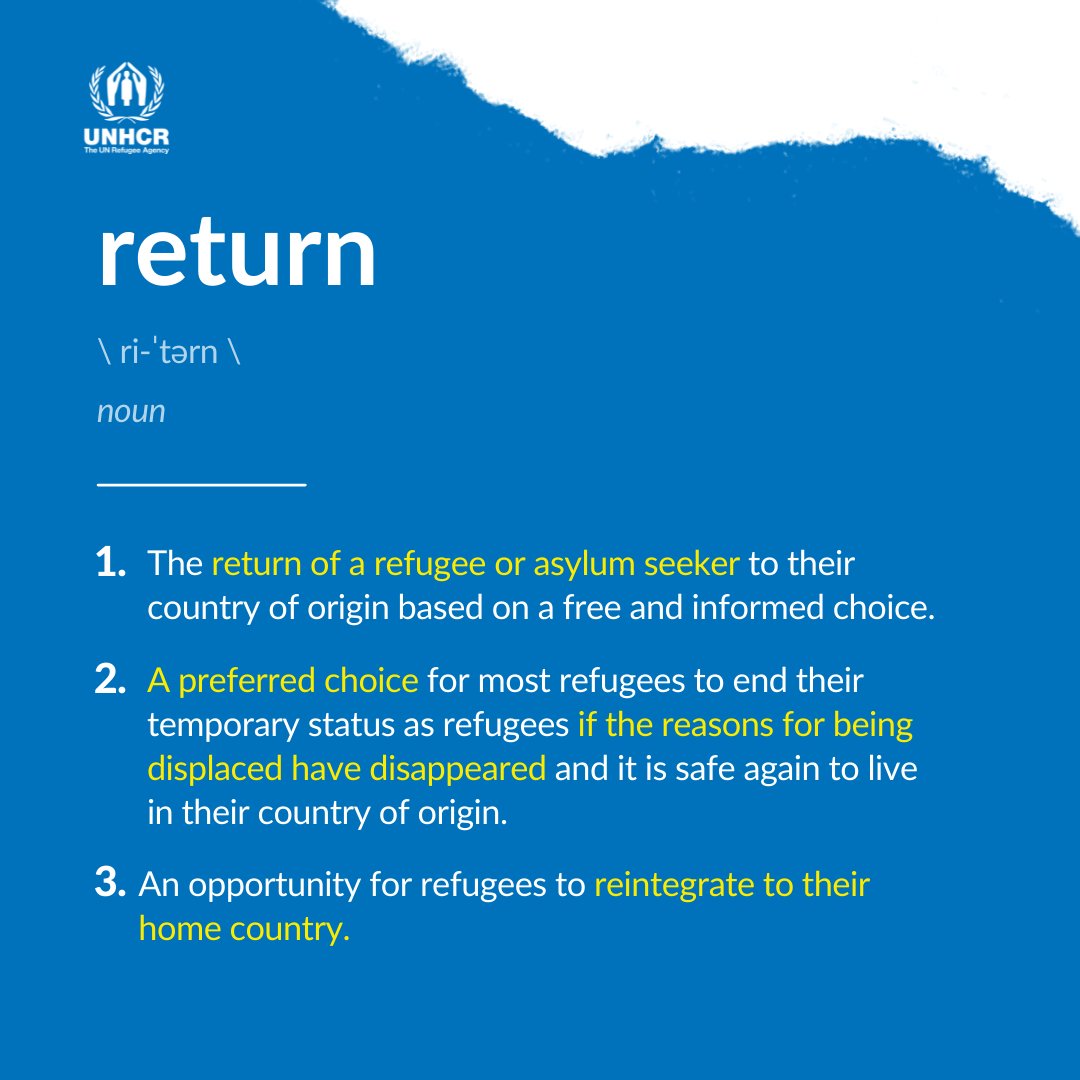 Most refugees want a chance to return to their countries, but home is often out of reach due to ongoing insecurity and the lack of livelihoods or housing. #GlobalTrends #ForcedToFlee