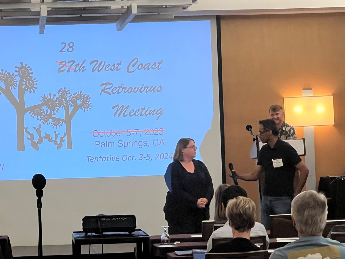 And the organizers of next year’s West Coast Retroviruses Meeting are:   
Zandrea Ambrose and Amit Sharma!!!! See you all here next year!!!