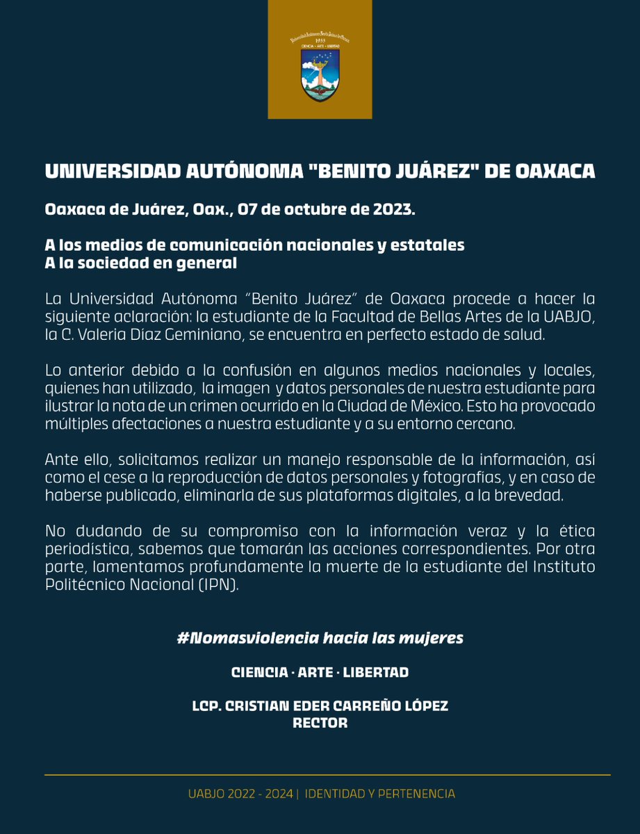 Comunicado al público en general <a href="/telediario/">@telediario</a> <a href="/canal6tv/">Canal 6 Tv</a> <a href="/CarlosJimenez/">Carlos Jimenez | Conferencista</a>