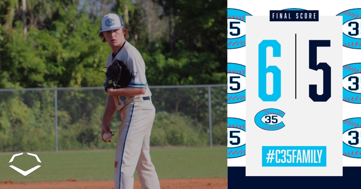 ThreeFiveFamily's tweet photo. 24 National beat Canes South Scout 6-5!

Austin Long: 4IP 1R 1H 10K
Conner Tepatti: 1.1IP 1H  2K
Addison Roth: 2-2 RBI
Cole Triplett: 2-2
Peyton Clay: 1-3
Boaz Harper: 1-3

#C35Family https://t.co/xpA4pS7N2W
