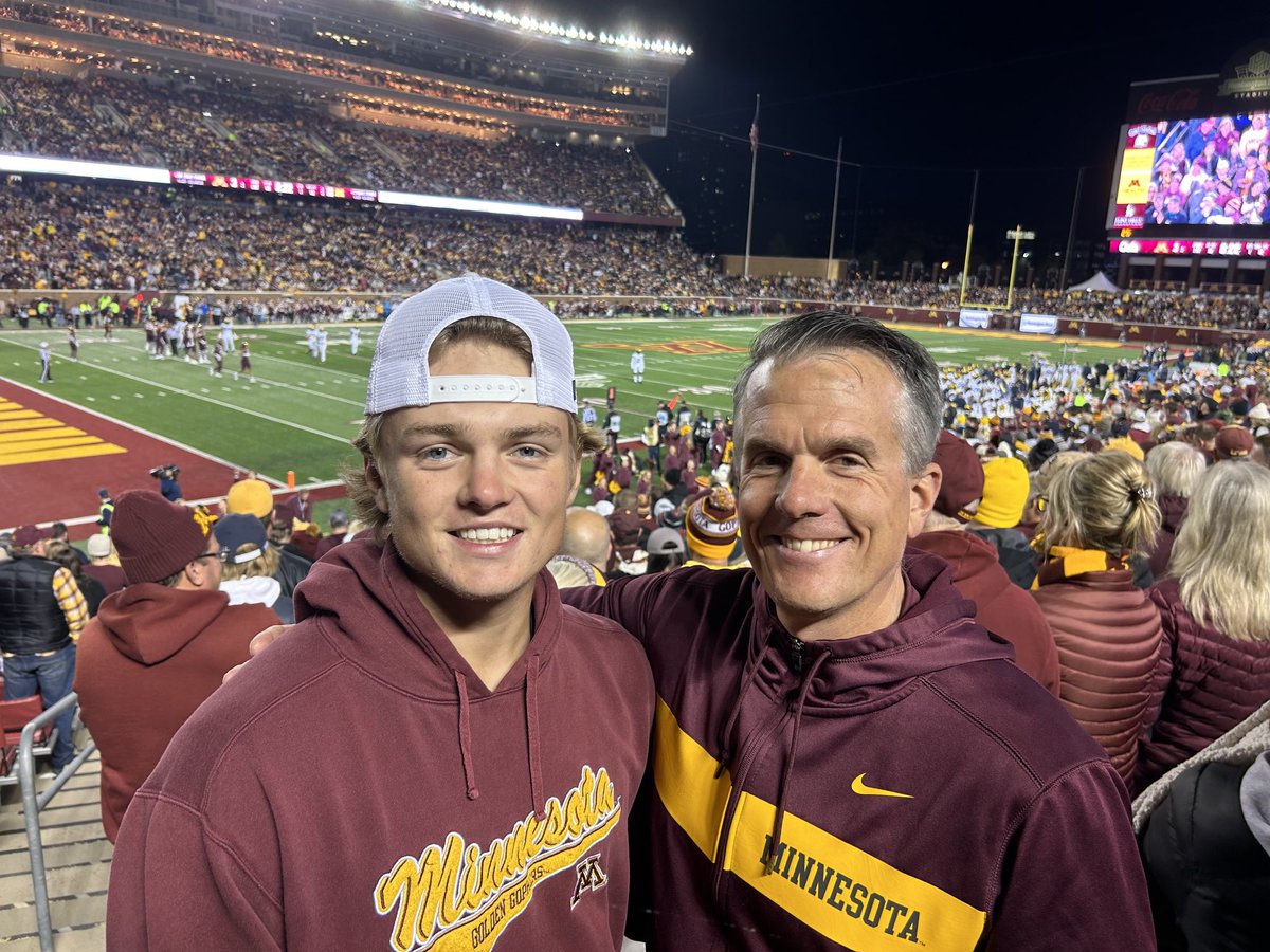 drewmac34's tweet photo. Game 3 with Mason.  Rough start but we still believe! Ski-U-Mah https://t.co/dH2Kmz07fB