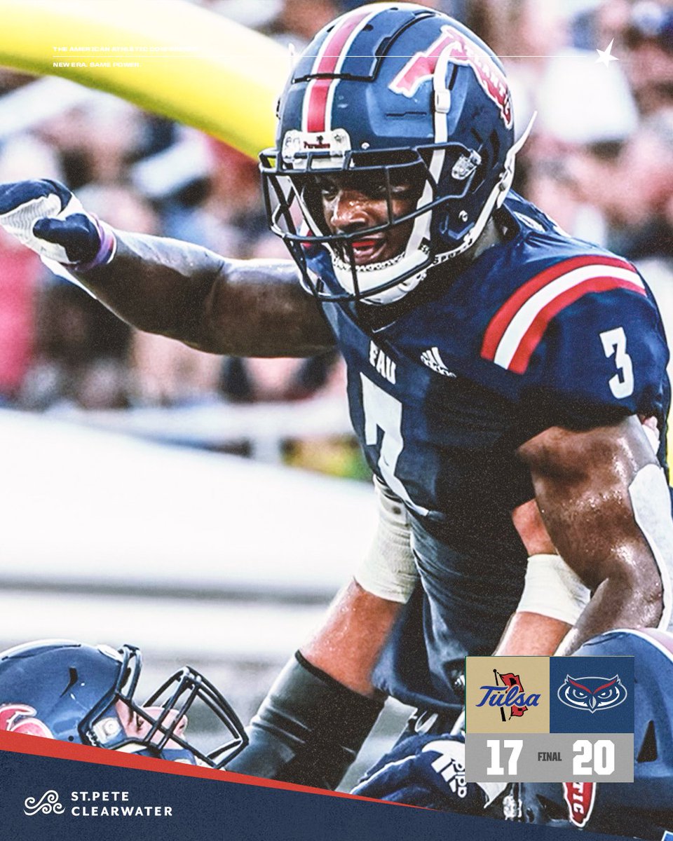 Florida Atlantic with the win at home!

#AmericanFB x <a href="/FAUFootball/">Florida Atlantic Football</a>