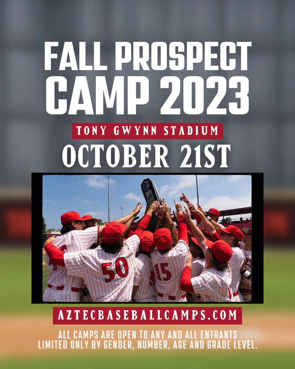 Aztec Baseball - Fall Prospect Camp Graphic - 10.07.23