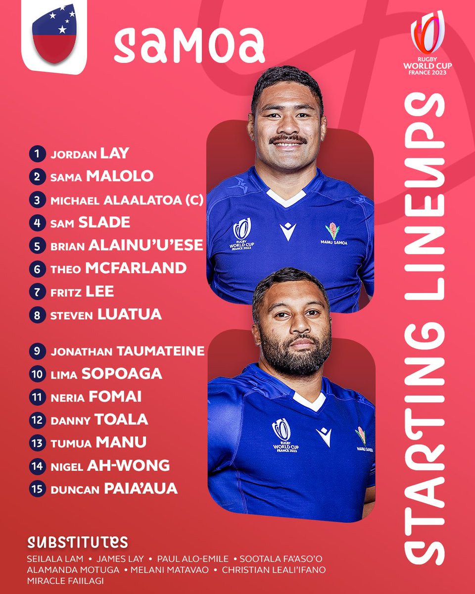 GiulioOdino's tweet image. #RugbyWorldCup2023 / #PoolD

#Samoa vs #England  17-18
#England viene de atrás para lograr una emocionante victoria por 1 punto y permanecer invicto en el Rugby World Cup 2023! 

#SAMvsENG
#RugbyWorldCupFrance2023
#StadePierreMauroy
#WorldRugby