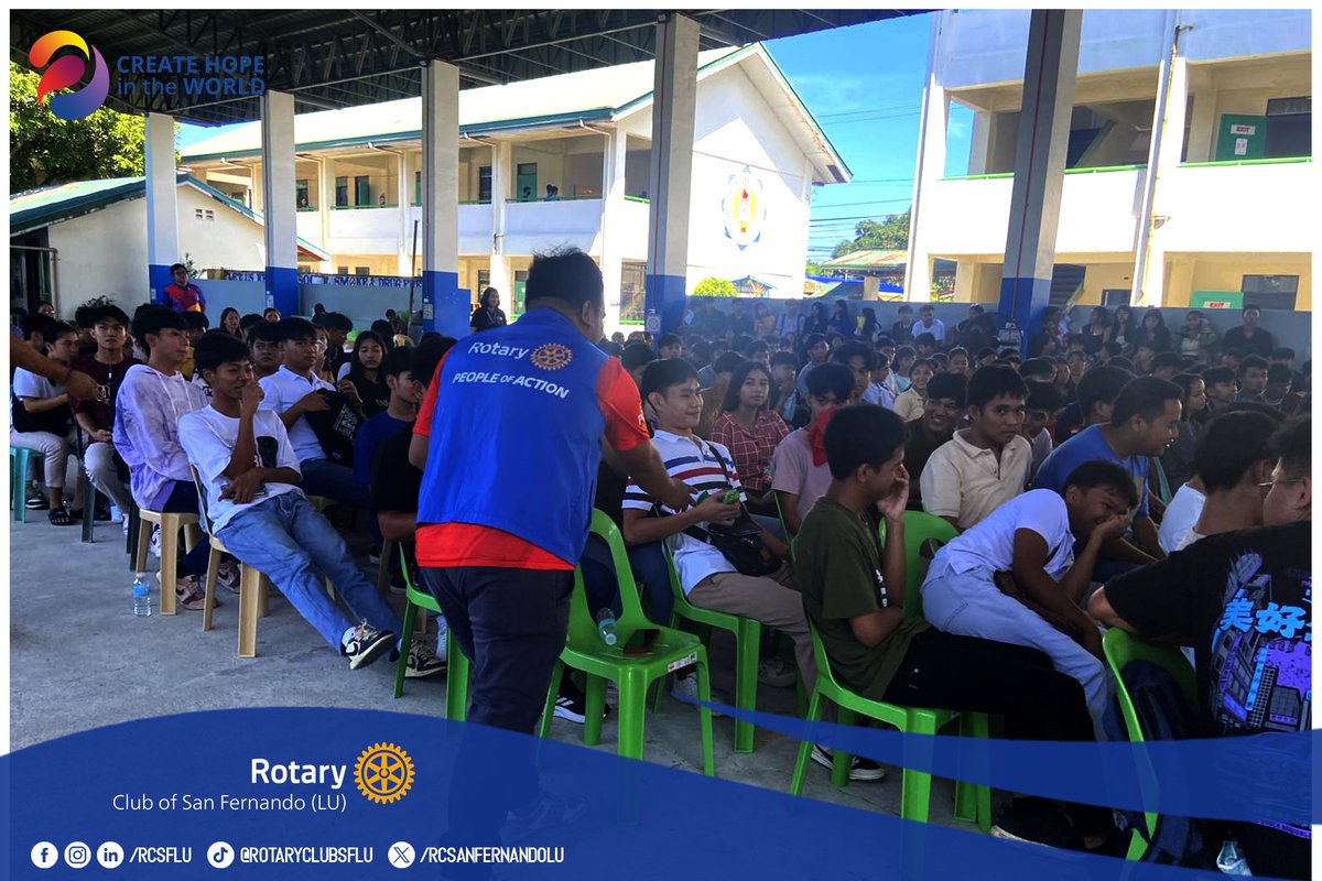 RCSanFernandoLU's tweet photo. On September 28, as part of the celebration of Medicine Week, we joined  hands with the La Union Medical Society to conduct a Smoke Cessation  Seminar at Naguilian National High School. https://t.co/VH5DO3CV1h