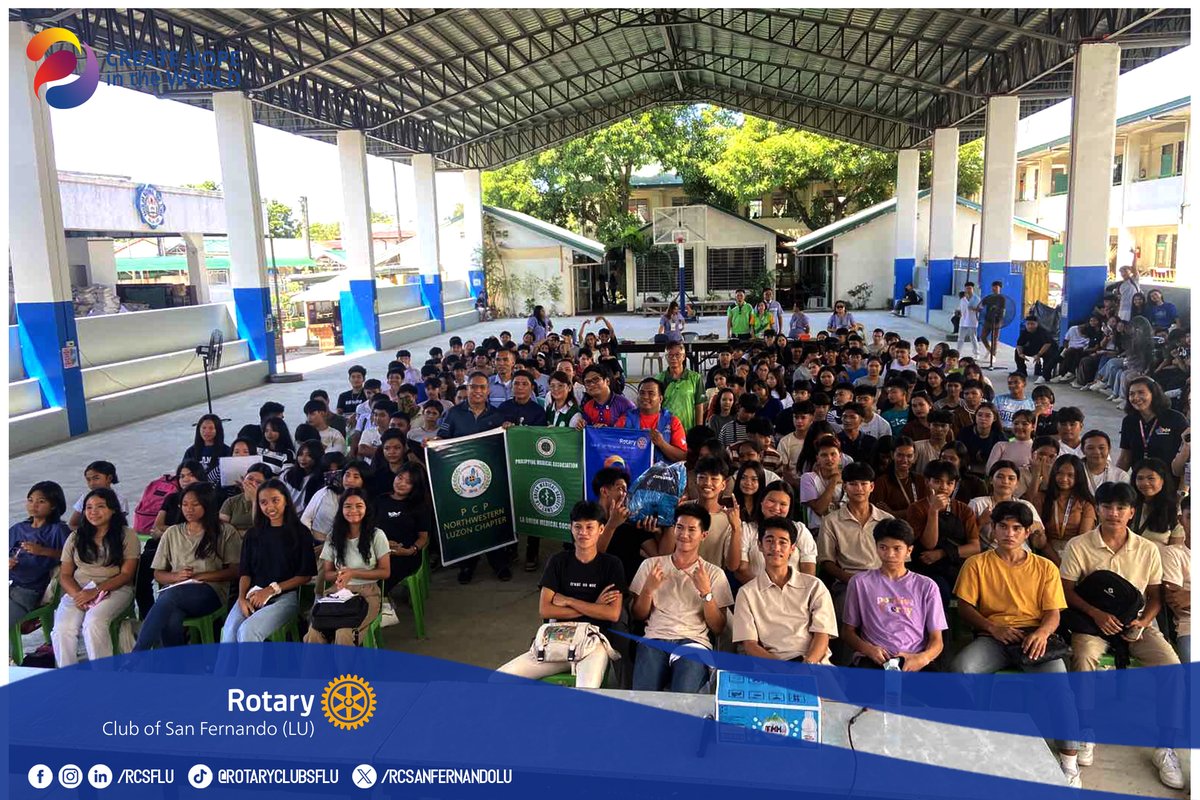 RCSanFernandoLU's tweet photo. On September 28, as part of the celebration of Medicine Week, we joined  hands with the La Union Medical Society to conduct a Smoke Cessation  Seminar at Naguilian National High School. https://t.co/VH5DO3CV1h
