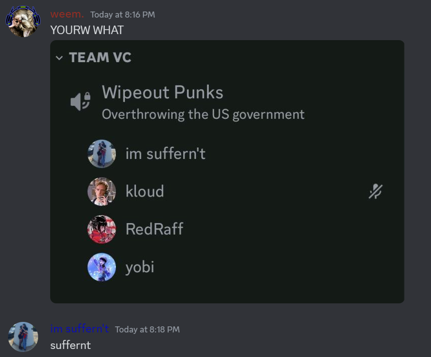 ωρ Wipeout Punks tweet media