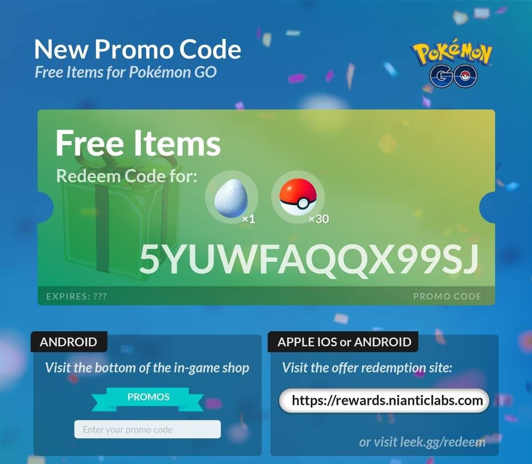 How to redeem promo codes in Pokémon Go on iOS and Android