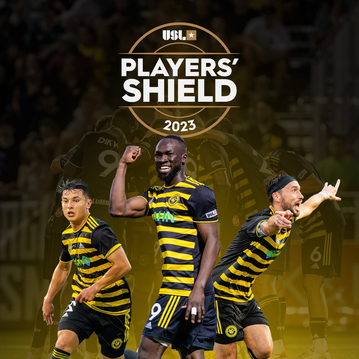 RiverhoundsSC's tweet photo. For the first time, the @USLChampionship Players' Shield belongs to the Riverhounds!

What a ride this season has been, but there's still more to come... https://t.co/bAep63sHzv