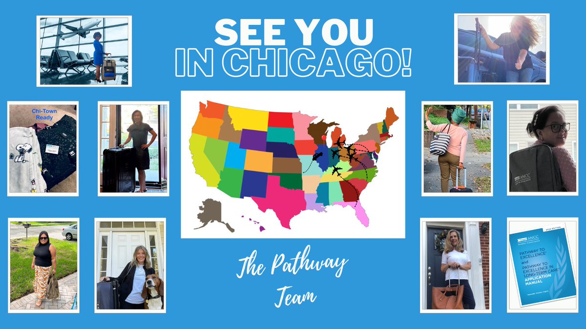 @Pathway_team is SOOO excited to travel ✈️🚗to Chicago today for the #MagnetPTECon! We are ready to learn from & be inspired by the amazing nurses at this special gathering. The 2024 Pathway manual will be there too! #ANCCPathway #PaintingtheGlobePathwayBlue 🌎 Safe travels 💙