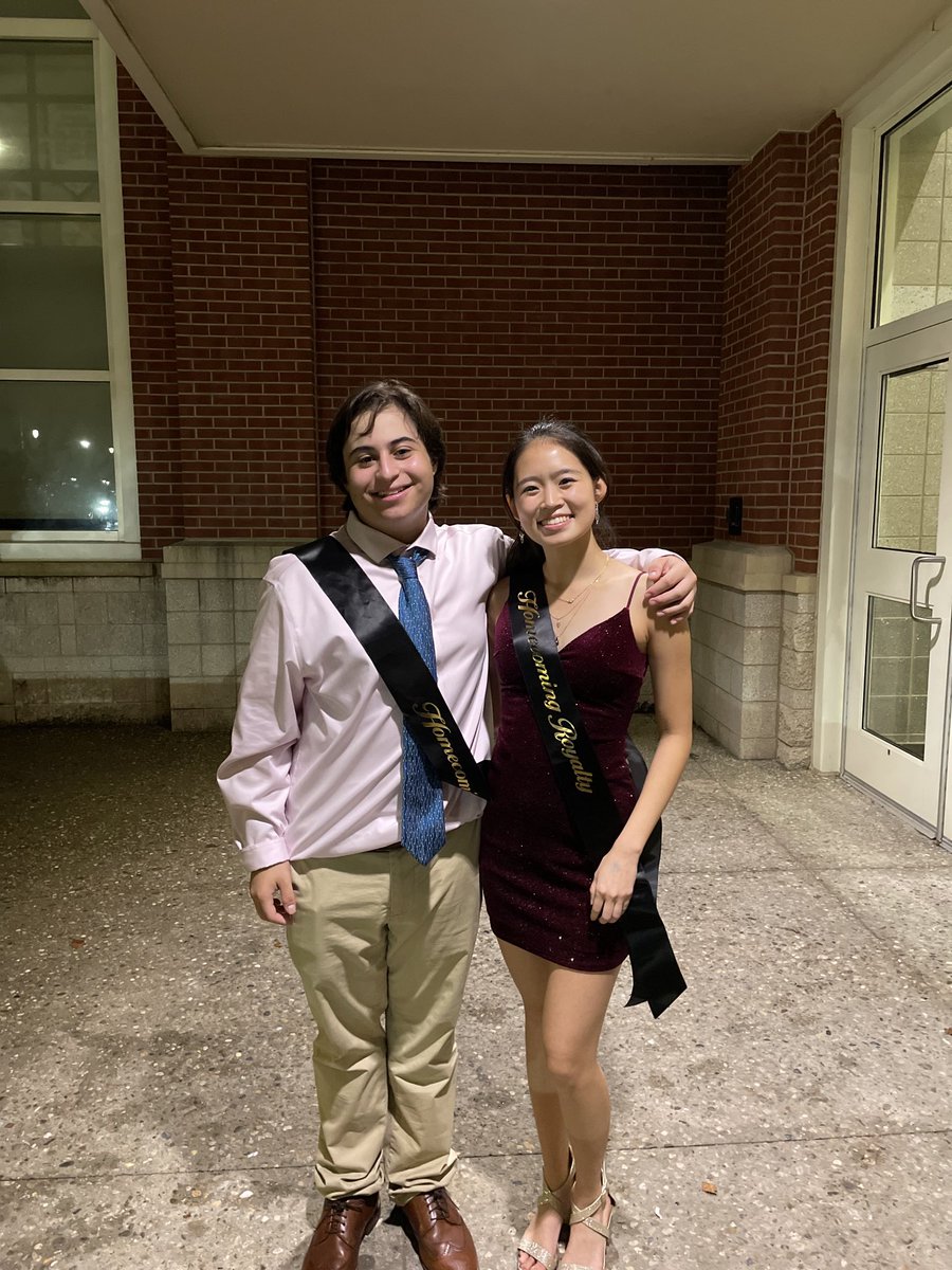 Benny and Soomin! Congrats to the Homecoming King and Queen!