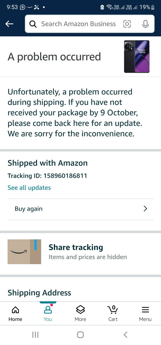 Adityapsingh90's tweet photo. @amazonIN @amazon @JeffBezos fake Amazon service..Really disappointed.
Where is my product??? https://t.co/jbRACGt4n7