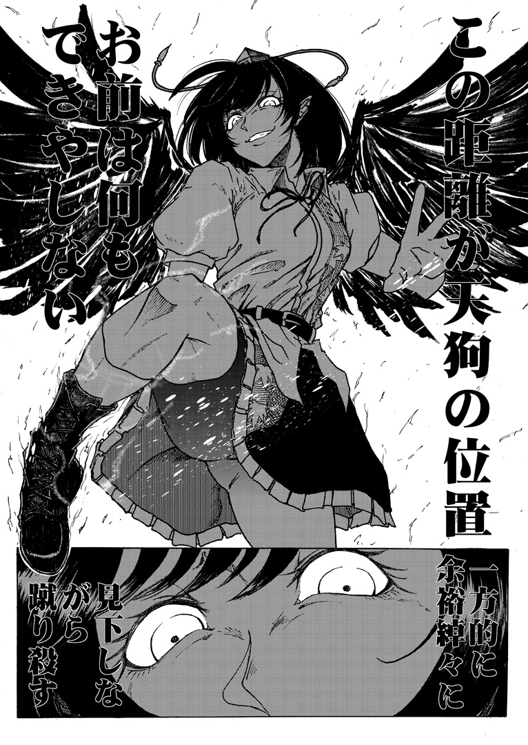 蹴るの大好きドS烏天狗。 