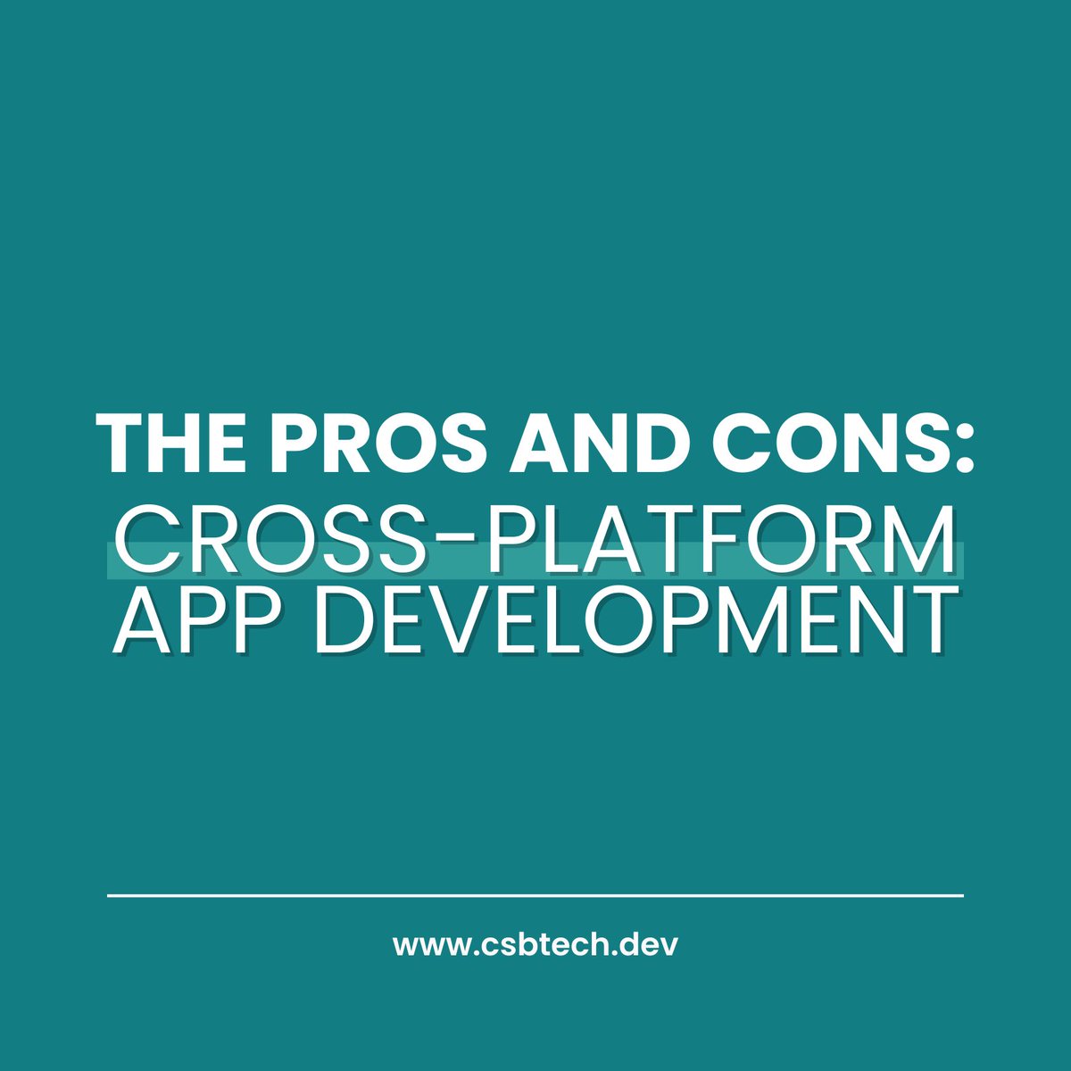 CSBTechEmporium's tweet image. Considering #crossplatform #appdevelopment? 

Pros like cost savings and wider reach are surely attractive, but don't forget about potential challenges, including performance limitations and less customization. 

Make an informed choice! 🚀 

#CrossPlatformApps