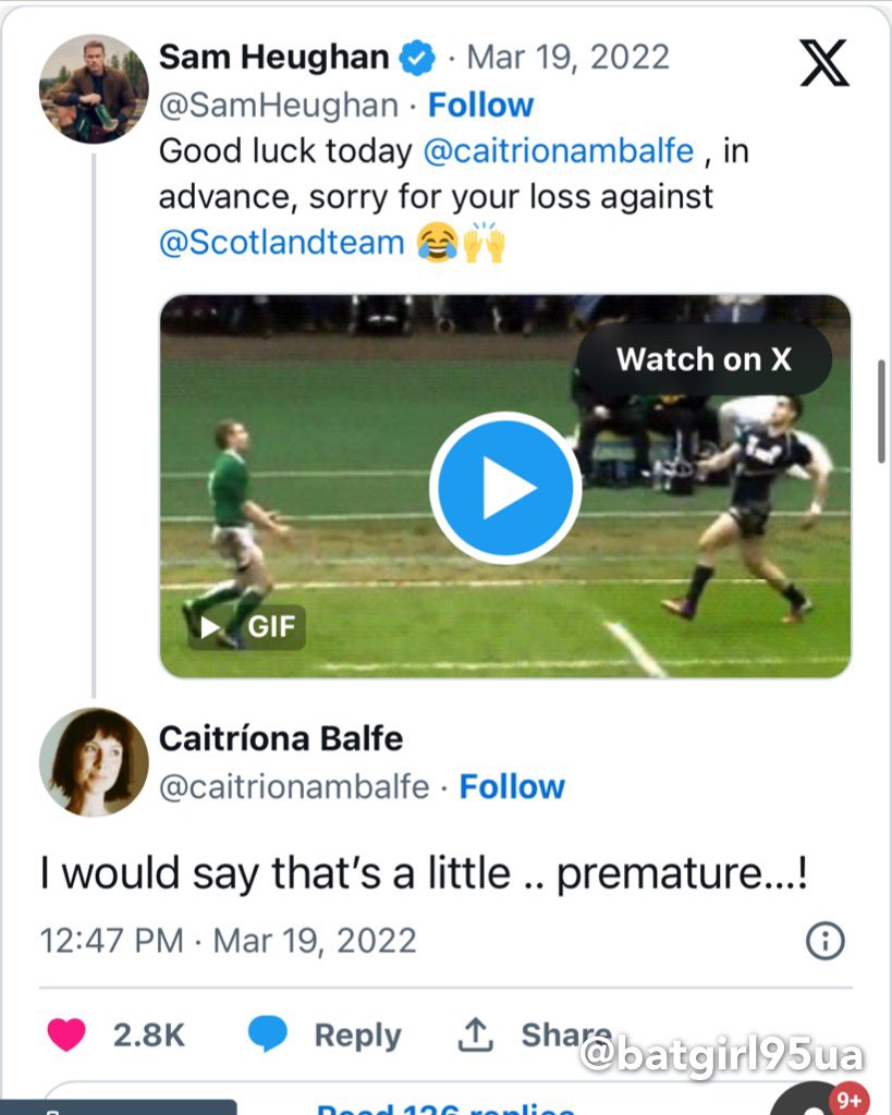 Wait for it! Ireland beats Scotland today in the Rugby World Cup. In the past Sam and Caitríona have been fairly playful about the rivalry on SM. Your move, friends! 🏉🇮🇪🏴󠁧󠁢󠁳󠁣󠁴󠁿
•
#outlander #samheughan #caitrionabalfe #scotlandrugby #irelandrugby #rugbyworldcup2023 #outlandercast…