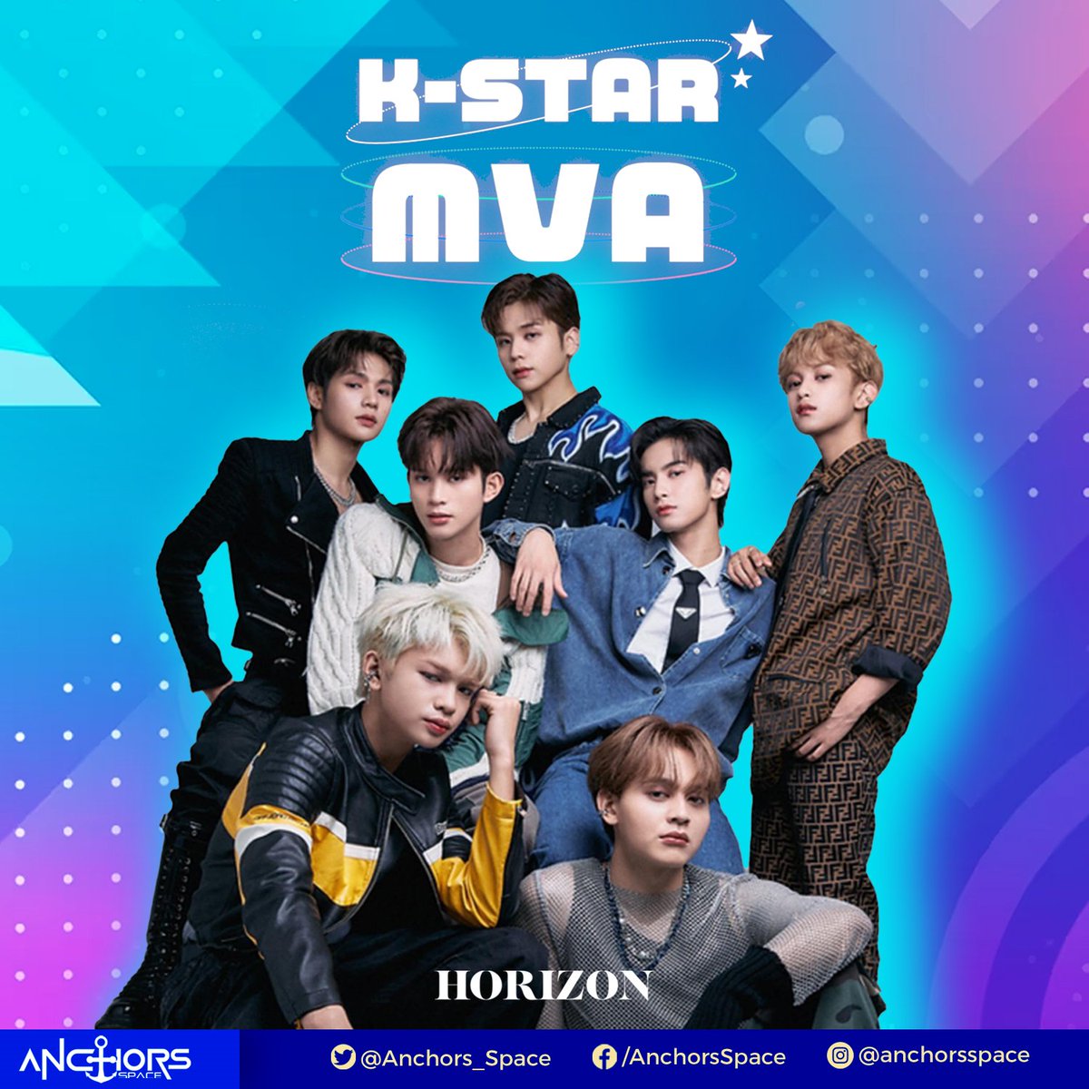 Anchors_Space's tweet photo. It's not too late, ANCHORS! Let's join hands together as we fight for our boys! Vote HORI7ON on the Idol Champ app for the MVA NEXT STAR AWARD (MEN) category! Voting is open until Oct. 11, 2023.

#HORI7ON #호라이즌 
#HORI7ON_NEXTSTAR
@HORI7ONofficial https://t.co/ZjacRIVXT1