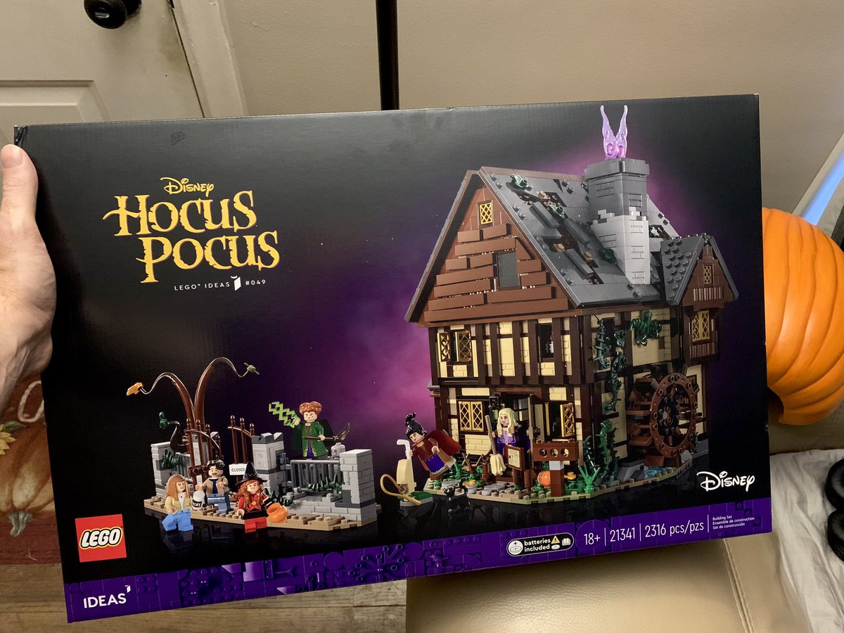 This arrived today! My wife said it was suppose to be here by our anniversary but better late then never! Smile folks! #nowwatching Disney Plus & building #lego 😃 #hocuspocus #disney #sandersonsisters #nerd #collector #bekind