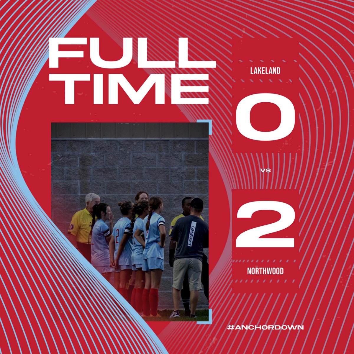 After a hard fought battle, Lakers fall short. This ends the season in the sectional championship. Thank you to parents, coaches, players, fans, and seniors for all of the hard work and support throughout the season