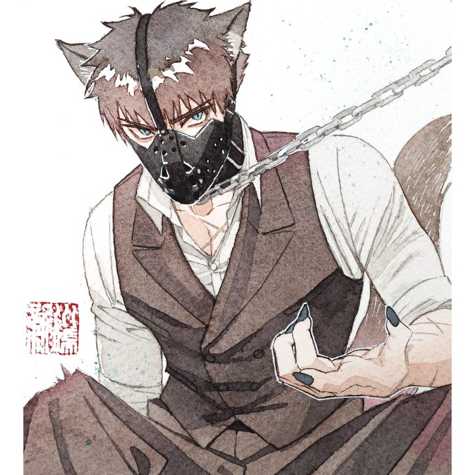 「dog boy wolf ears」 illustration images(Latest)