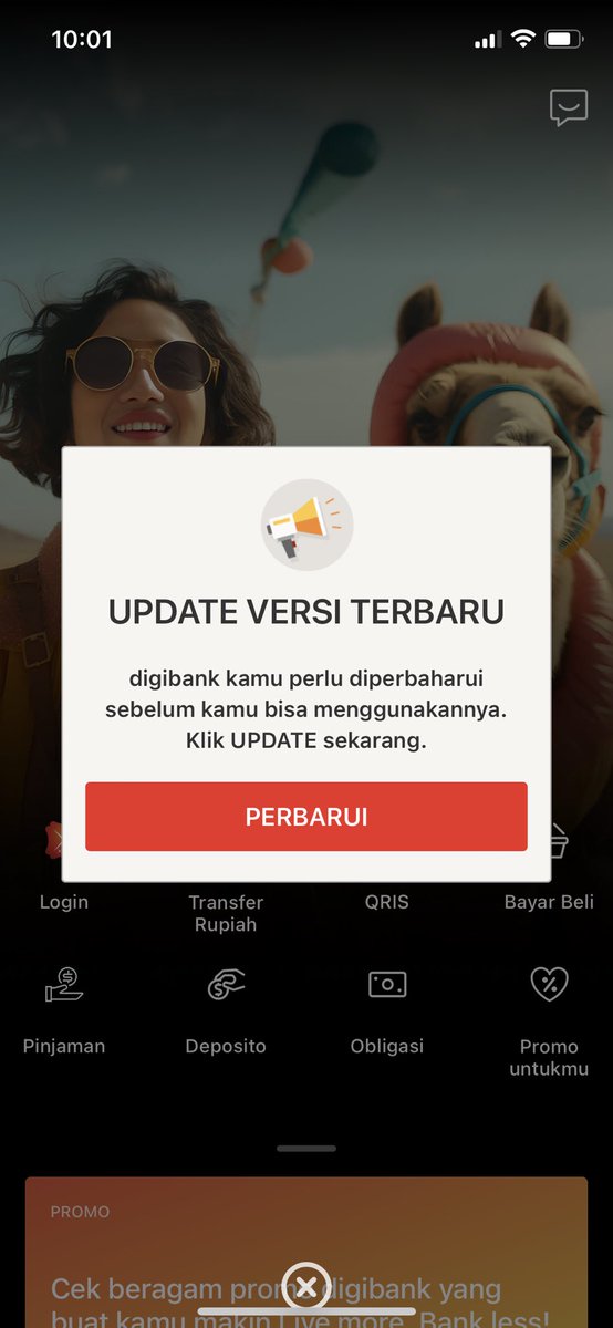 meglovesdiving's tweet photo. @digibank hiii i tried to update my app but it says I can't download the update :/ any idea what I can do? https://t.co/Sqn7kexvSK