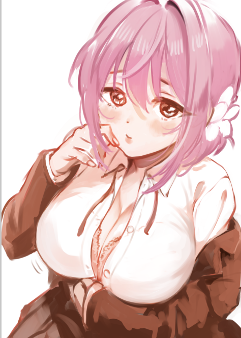 羽香里ちゃんのラフ
#100カノ 