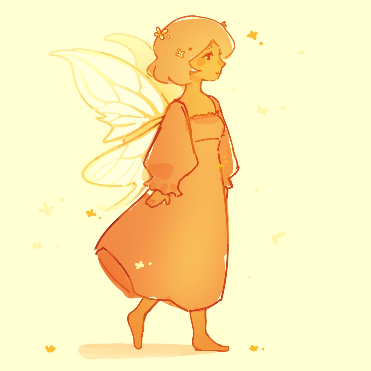 Xxhuiee's tweet photo. [ #Inktober ] Day 6: Golden 🧚‍♀️ https://t.co/n2ovgEDgtj