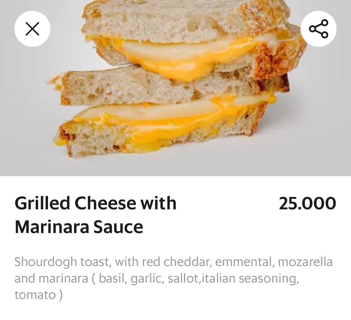 halief's tweet photo. Seneng bisa nemu grilled cheese sandwich relatif murmer dan enak dari Animo https://t.co/ObB9HYAKeA