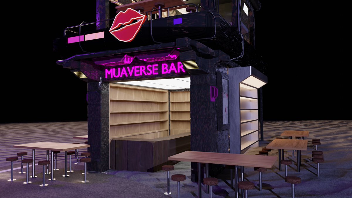 MUA_MUADAO's tweet photo. Introducing one of the π MUA #CallForDesign - The CHOSEN ONE Awards of #Ultiverse Terminus City: "Muaverse Bar" by the MUA Initiator messchen!
"A tavern designed in the name of the organizer, friends of Thunder space, if you are tired from playing in the casino, you can come here to have a drink with your friends and continue the carnival until late at night." π#MUASharing