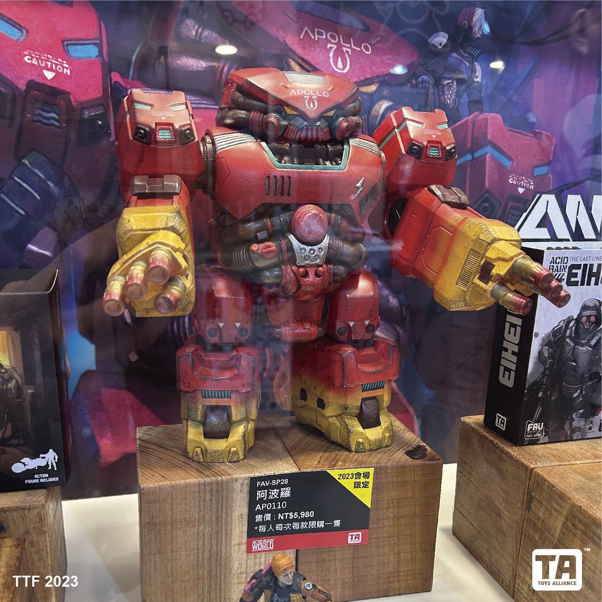 AllianceToys's tweet photo. 2023 TTF 台北玩具國際玩具創作大展event booth review
ACIDRAIN WORLD , ANNEX2179
#toysalliance #acidrain #acidrainworld #1to18scale #Annex2179 #118scale #militarytoys #actionfigures #scifi #war #battledamage #battlefield #motorcycle #kitlau #酸雨戰爭 #可動人偶 #TTF2023 #劉斯傑 https://t.co/EMq4gJisjB