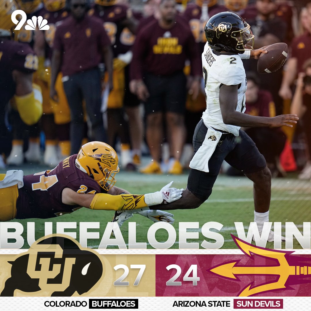 9NEWSSports's tweet photo. The #CUBuffs are BACK in the win column! 🤩 https://t.co/CzYeIyOUdj