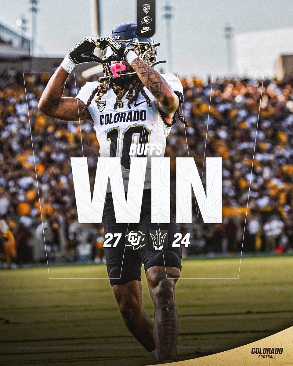 CUBuffs's tweet photo. A W in the desert 🔥

#GoBuffs https://t.co/tAJ5XV3wI1