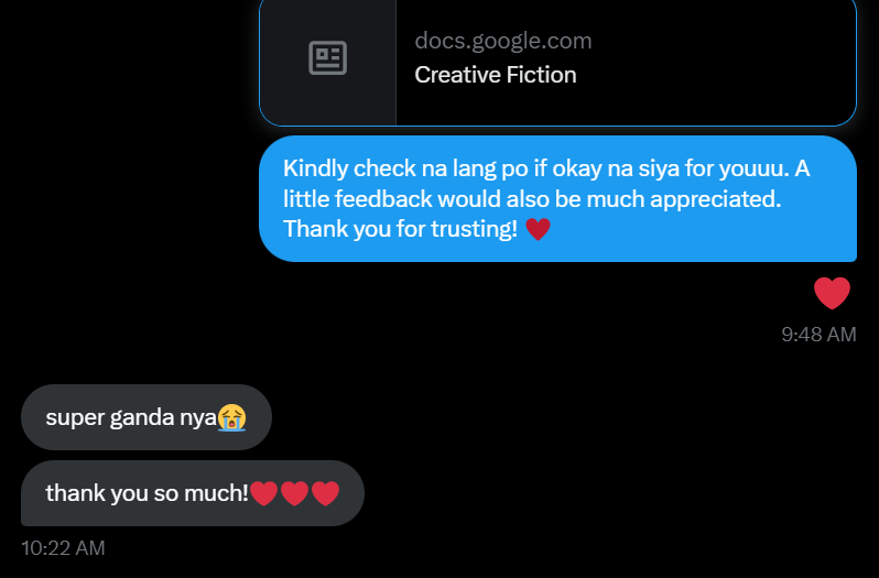 LuanneAcads's tweet photo. More comms like this please 😭 I really enjoyed writing this one. 

I am still open for non-rush tasks, dear clients! Feel free to dm me. ♥️

Lf clients spoken poetry poem story essay write ups tula

#luanneproofs https://t.co/t1E2ReaUeL