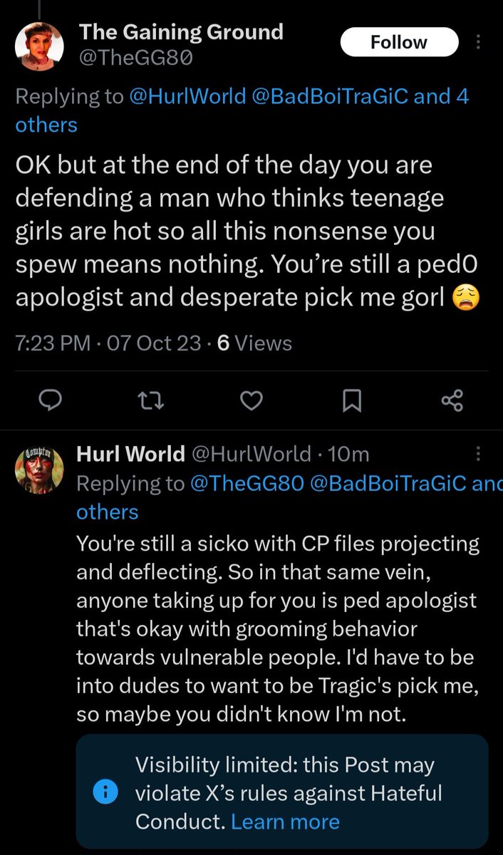 HurlWorld's tweet image. I wonder who could have gotten so triggered while accusing me of being a teenager after an older man who rejected him? Grow a spine, GG. @Bow2TraGiC @HotRejects @fearqueerhorror @WelfareWig @AlexGlitter7 @AmmitFAFO @AnnaNikol168126 @SFTImonty #PDFfile