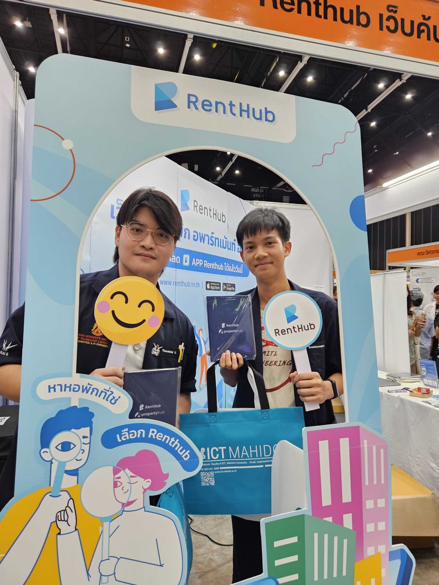 Renthub_TH's tweet image. วันนี้ Renthub ยังอยู่ที่งาน #DekDTCASFair อีกวัน แวะมาทักทายกันน้าาา 🫰
📍 ไบเทค บางนา HALL EH98
🚇 BTS บางนา ทางออก 1
📢 Renthub บูธ 86 (ติดกับบูธรุ่นพี่ ใกล้เวทีกลาง)