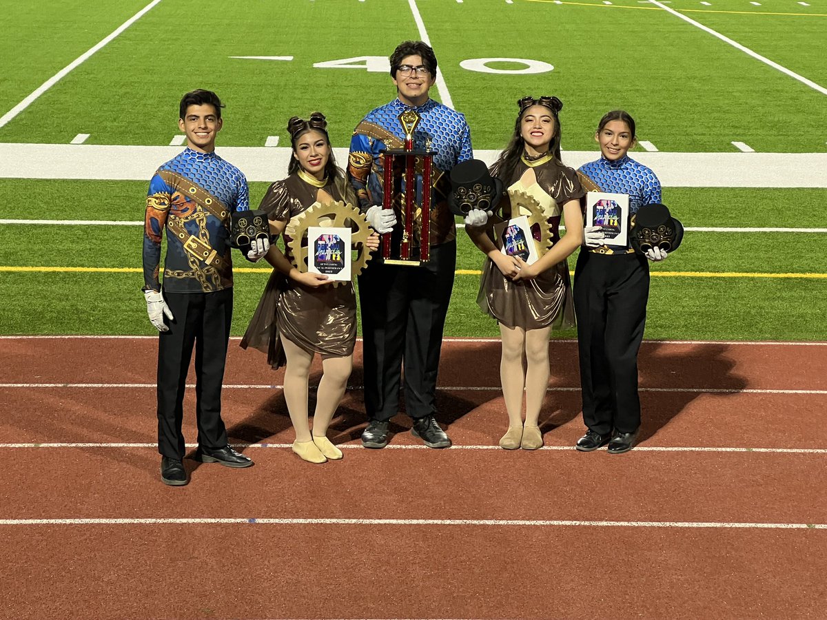 Congratulations to the Pioneer HS Marching Band for earning the following awards at the La Joya ISD Pre UIL Marching Festival:
Outstanding Color Guard
Outstanding Visual Performance
Outstanding Musical Performance

AND 

GRAND CHAMPIONS

#PDB
#PioneerPride
#MetallicJourney
⚙️⛓️