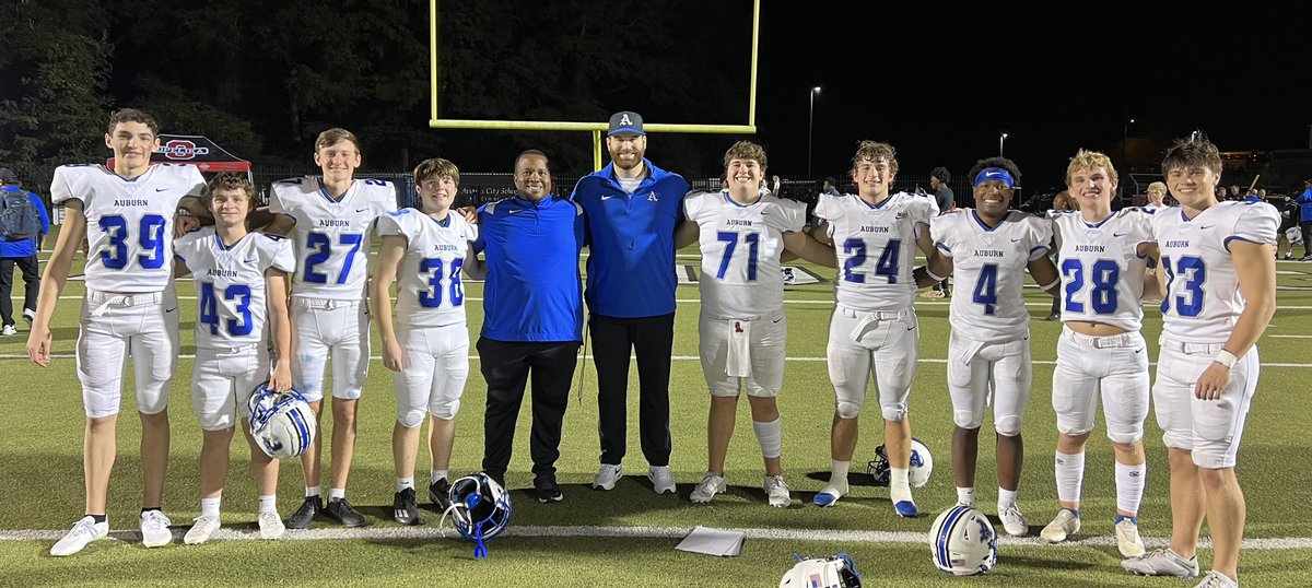What a Special Night and Huge Win against Opelika. All Glory to God! 🙏🏽Time After Time. 💙💯
<a href="/CSmith_53/">Clarke Smith</a> <a href="/townsmcgough/">Towns McGough</a> <a href="/_jrbuckner_/">JR Buckner</a> <a href="/London_Carter28/">London Carter</a> 
<a href="/MckinnellTyler/">Tyler Mckinnell</a> 
<a href="/8daviss2/">Davis Smith</a> 
<a href="/BradyReeder31/">Brady Reeder</a> 
<a href="/Joseph_Daniel39/">Joseph Daniel</a>
@ Ollie
@ Cooper