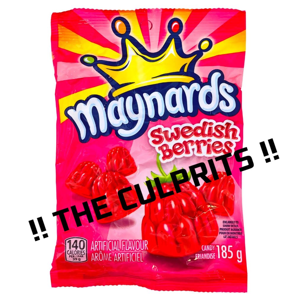 I dislocated my jaw eating Maynards Candies :((