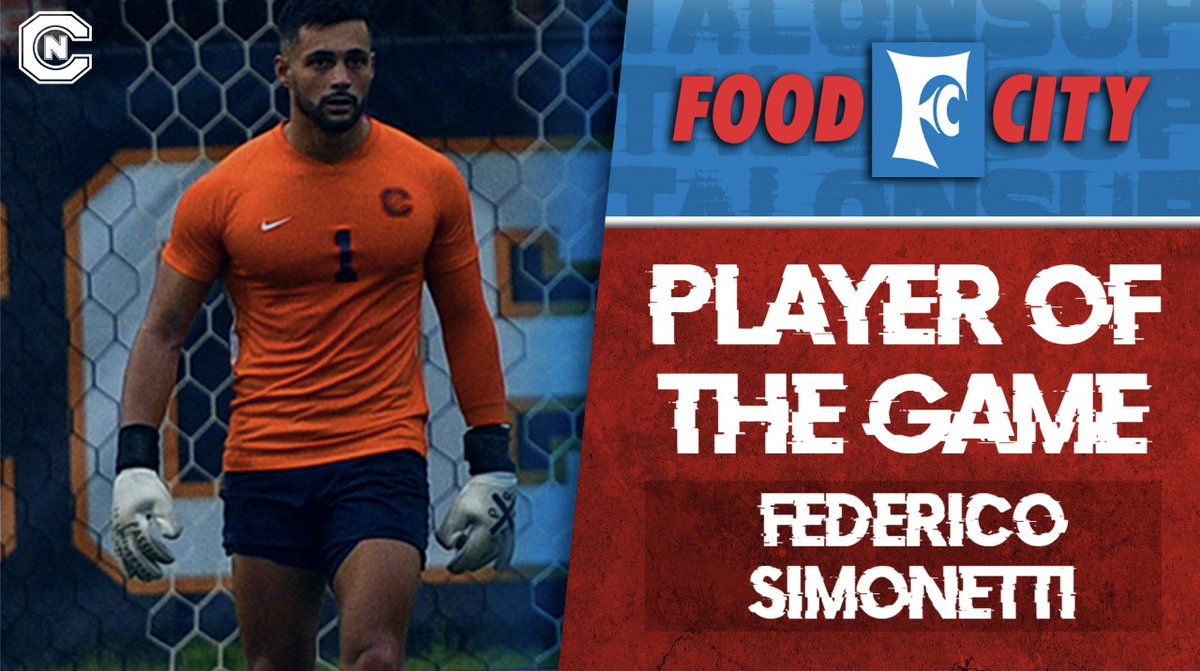 Recording his third shutout in five matches this season, <a href="/CNmenssoccer/">C-N Men's Soccer</a> goalkeeper <a href="/FASimonetti13/">Federico Andrea Simonetti</a> is tonight's Food City Player of the Game⤵️

📹youtu.be/VosGDEv2SOw