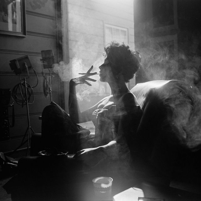 Rita Moreno noir, unpublished LIFE photograph, 1954