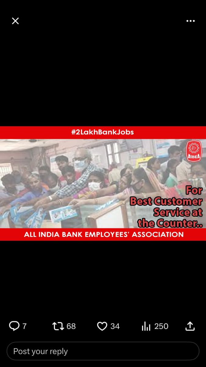 DTuljapurkar's tweet photo. #2LakhBankJobs
#MSBEF
#AIBOMEF 
@ChVenkatachalam 
pleaserecruit adequate staff to serve customers https://t.co/XVbEo3nloS