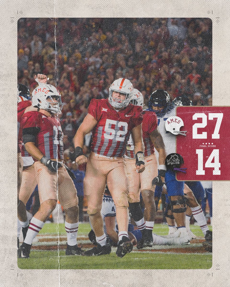 CycloneFB's tweet photo. 𝗖𝘆𝗰𝗹𝗼𝗻𝗲𝘀 𝘄𝗶𝗻!

Exclamation point on a perfect day.

🌪🚨🌪 https://t.co/9te1K3uQLp