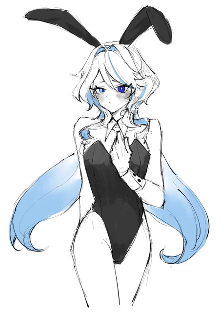 here's her bunny suit (for real this time)