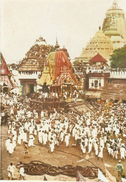 Jug Jug se Jagannath .

Puri RathaJatra - Year 1931 ( AI Colored )