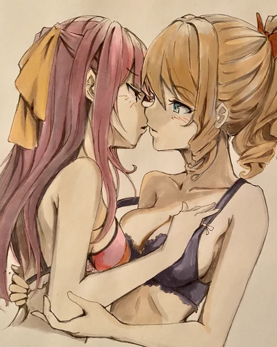 #3連休はフォロワーが増えるらしい 最近描いたアナログイラストです。